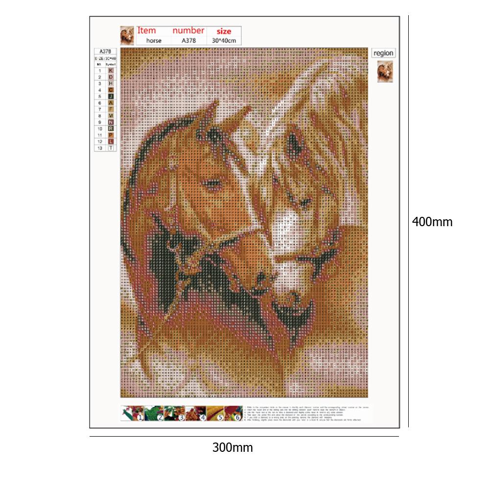 Horse - Full Round Drill Diamond Painting 30*40CM