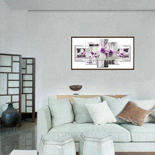 Moth Orchid - Full Round Drill Diamond Painting 95X45CM