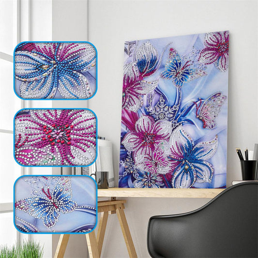 Flowers - Special Shaped Drill Diamond Painting 30*40CM