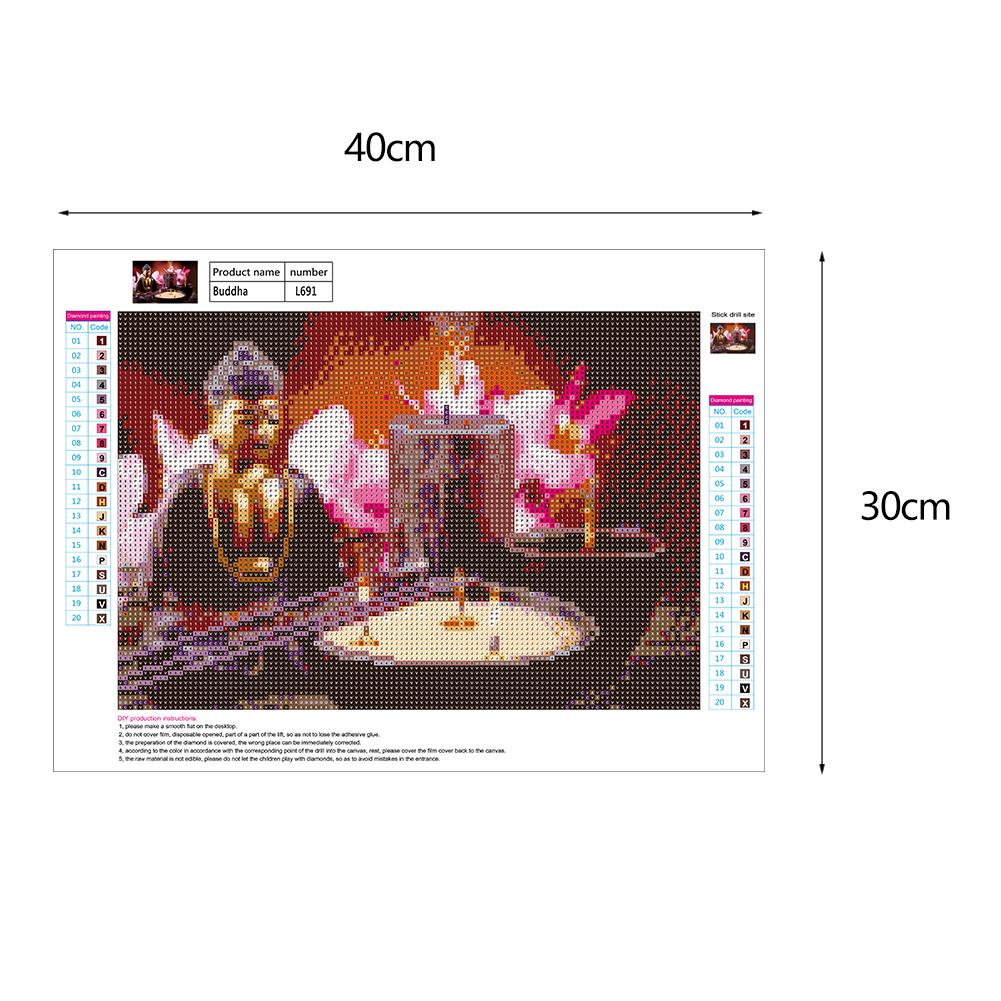 Buddha - Full Round Drill Diamond Painting 40*30 CM