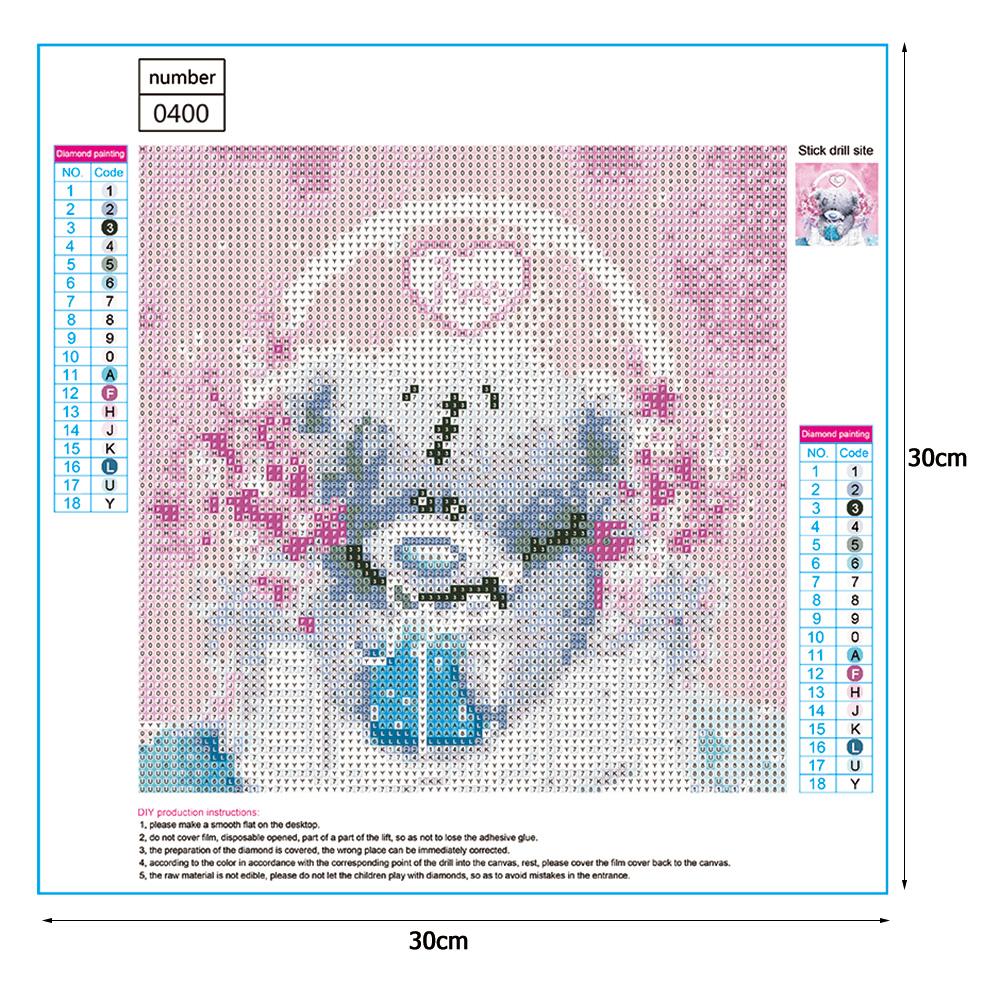 Bear - Full Round Drill Diamond Painting 30*30CM