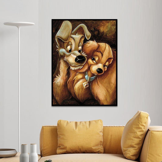 Dog - Full Round Drill Diamond Painting 40*30CM