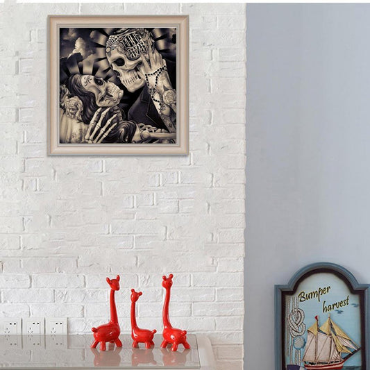 Skull - Full Round Drill Diamond Painting 30*30CM