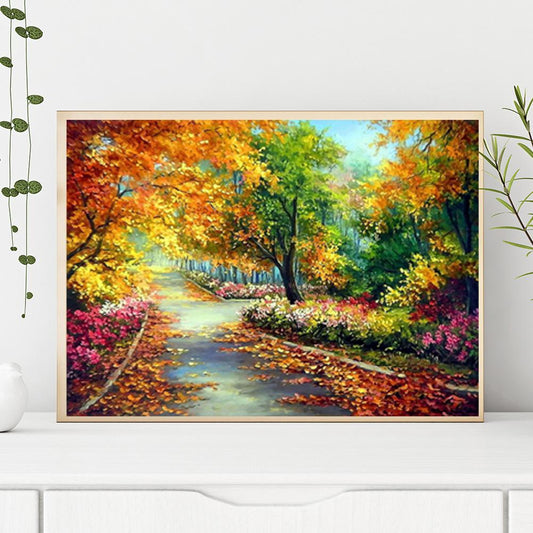 Landscape - Full Round Drill Diamond Painting 50*38CM