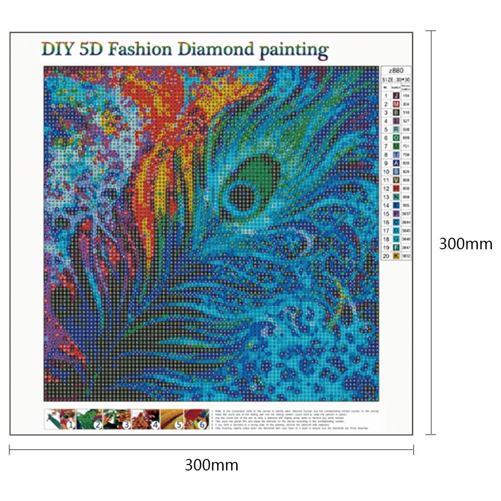 Feather - Full Round Drill Diamond Painting 30*30CM