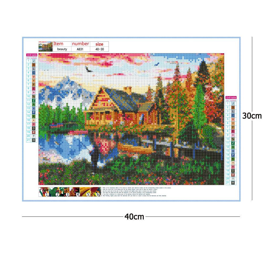 Scenery - Full Round Drill Diamond Painting 30*40CM
