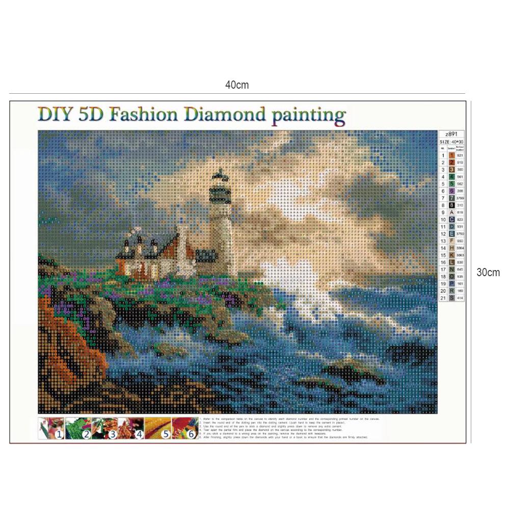Village - Full Round Drill Diamond Painting 40*30CM