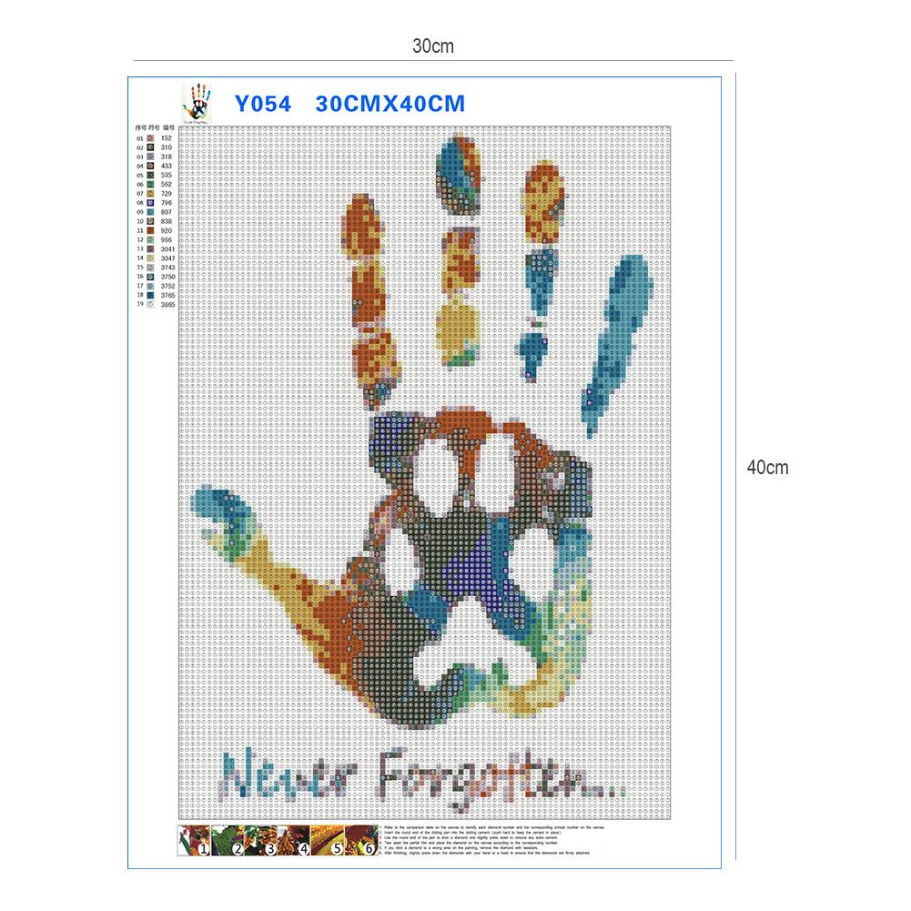 Forever Hand - Full Round Drill Diamond Painting 40*30CM