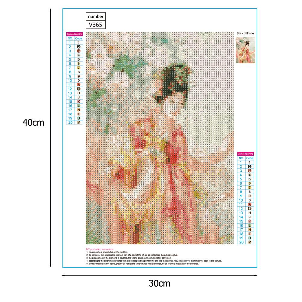 Ethnic Character - Full Round Drill Diamond Painting 40*30CM