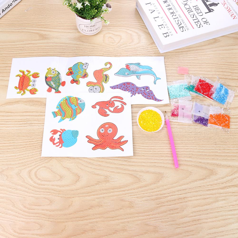 DIY Children Round Diamond Stickers Full Drill Diamond Painting Kits (T016)
