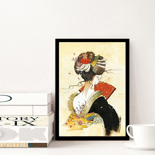 Geisha - Full Round Drill Diamond Painting 30*40CM