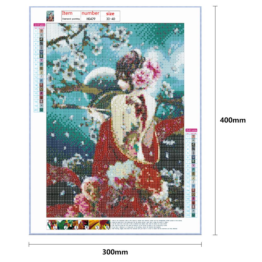Geisha - Full Round Drill Diamond Painting 30*40CM