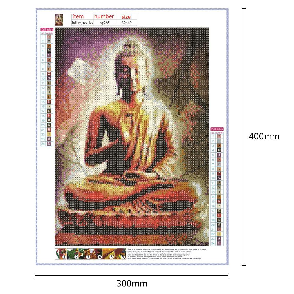 Buddha Statue - Full Round Drill Diamond Painting 30*40CM