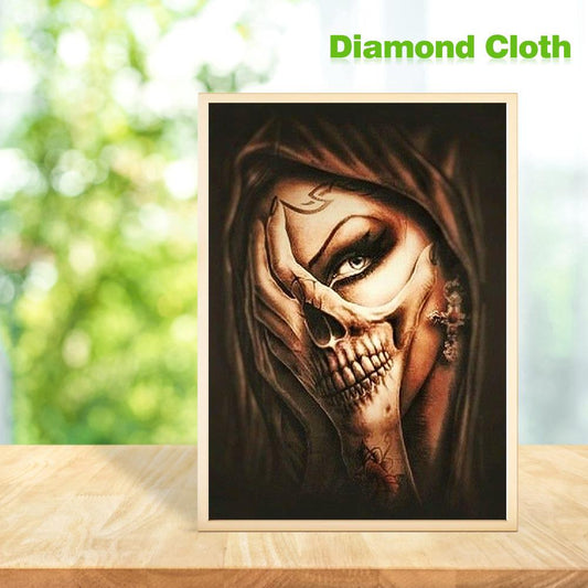 Skull Beauty - Full Round Drill Diamond Painting 30*40CM