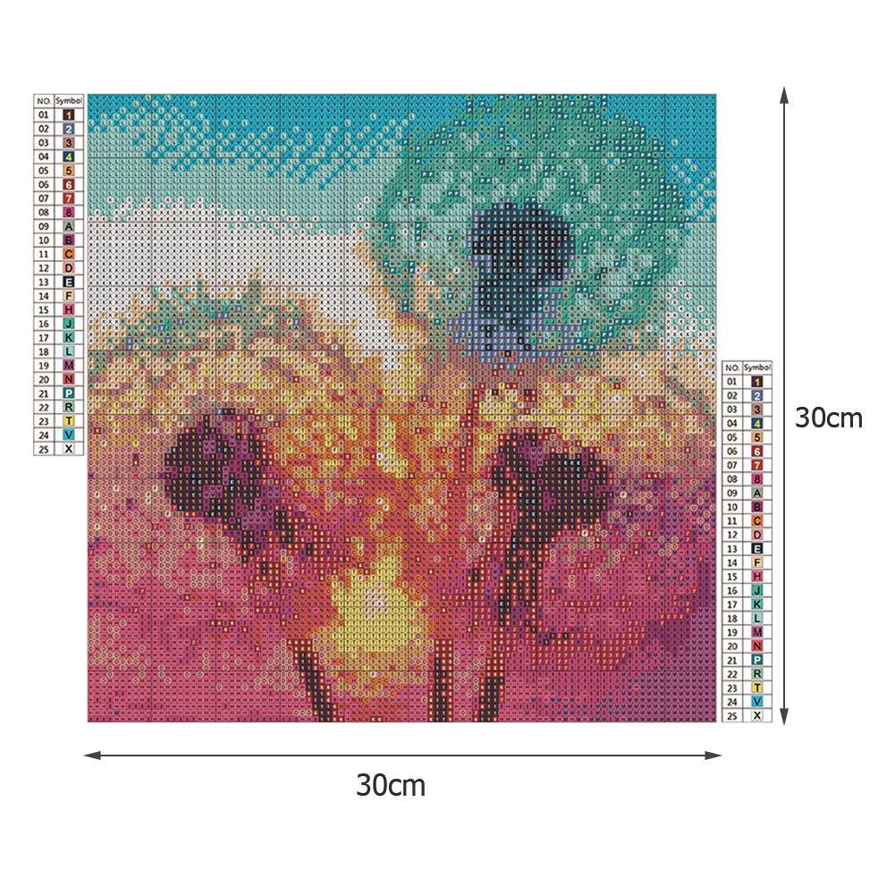 Dandelion - Full Square Drill Diamond Painting 30*30CM