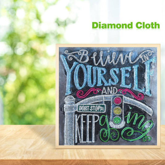 English - Special Shaped Drill Diamond Painting 30*25CM