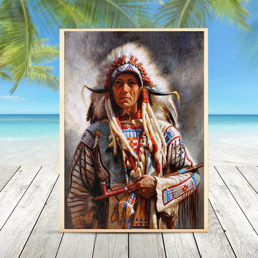 Indian - Full Round Drill Diamond Painting 30*40CM