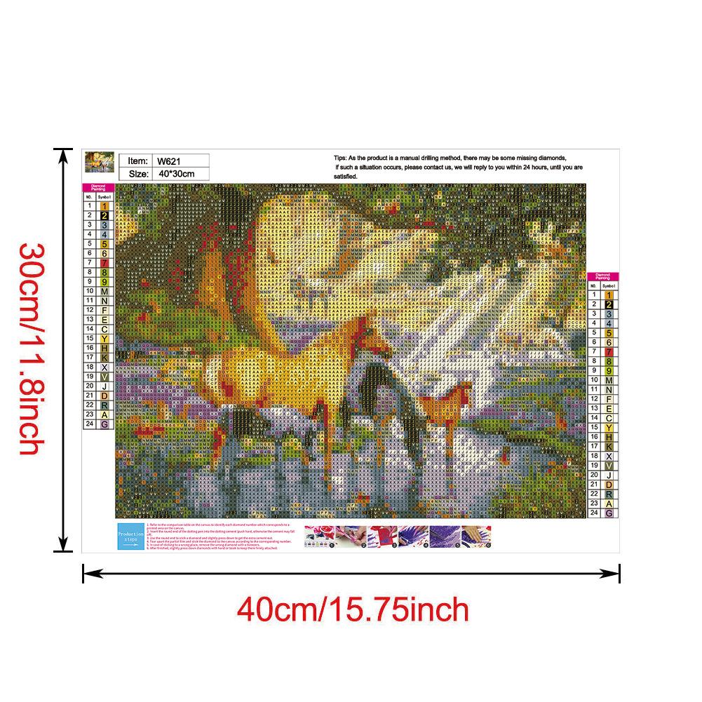 Horse - Full Round Drill Diamond Painting 40*30CM