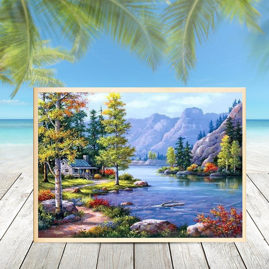 Scenery - Full Round Drill Diamond Painting 40*30CM