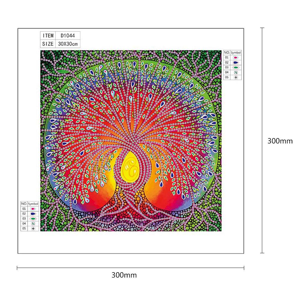 Tree - Special Shaped Drill Diamond Painting 30*30CM