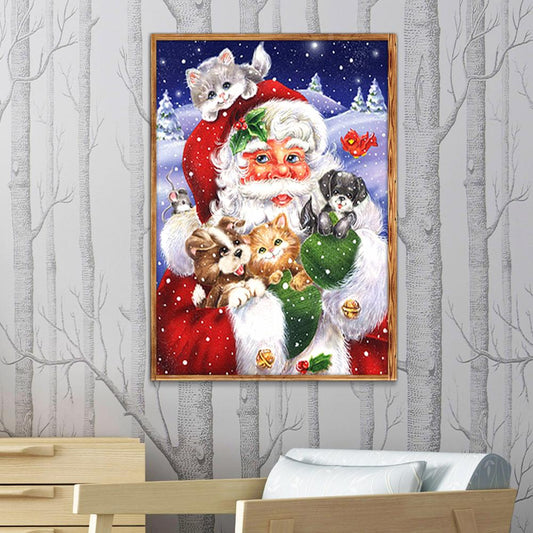 Santa Claus - Full Round Drill Diamond Painting 40*30CM