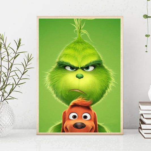 Grinch - Full Round Drill Diamond Painting 30*40CM