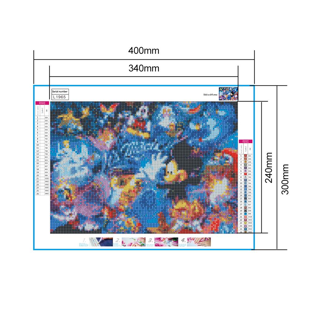 Mickey Mouse - Full Round Drill Diamond Painting 30*40CM