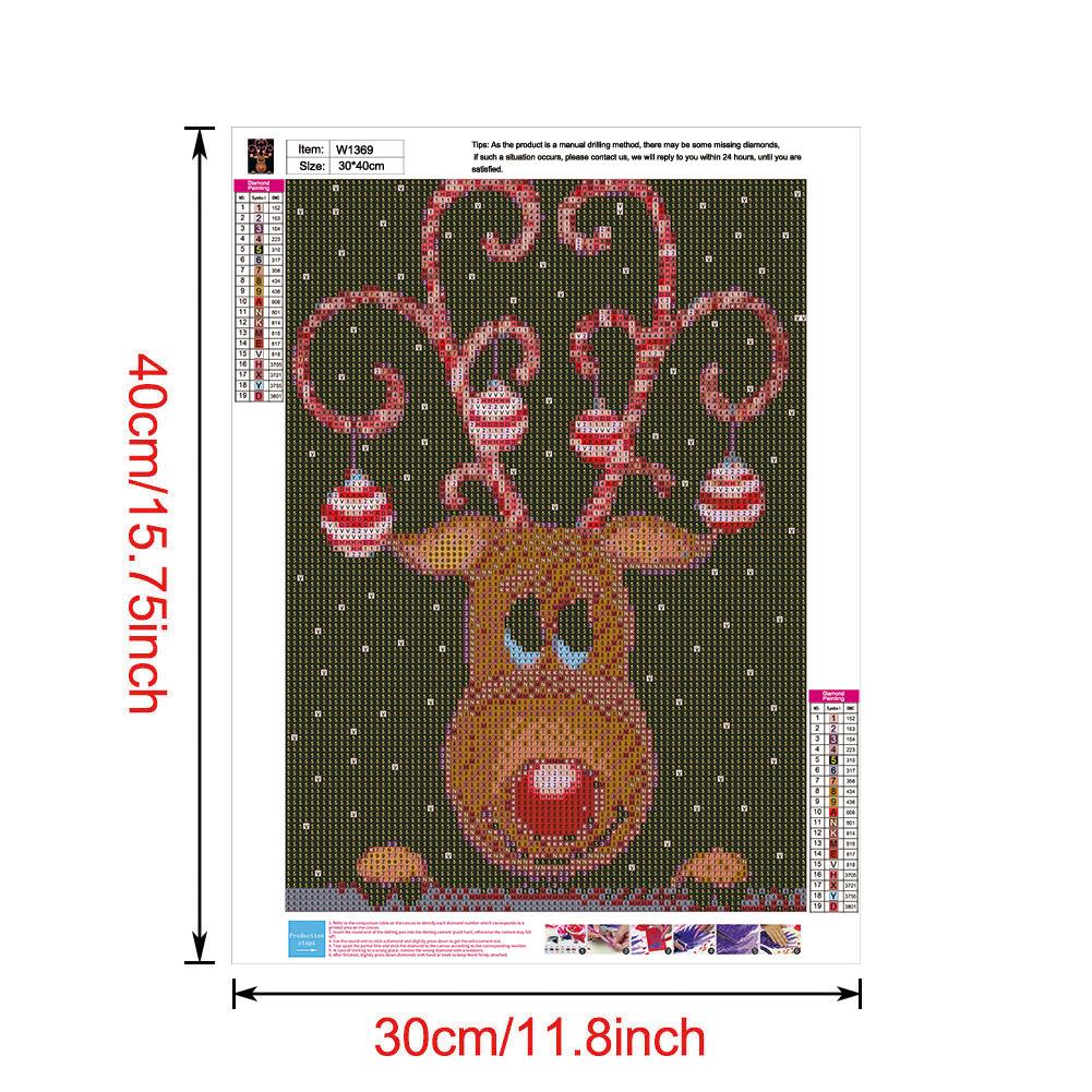 Christmas - Full Round Drill Diamond Painting 30*40CM