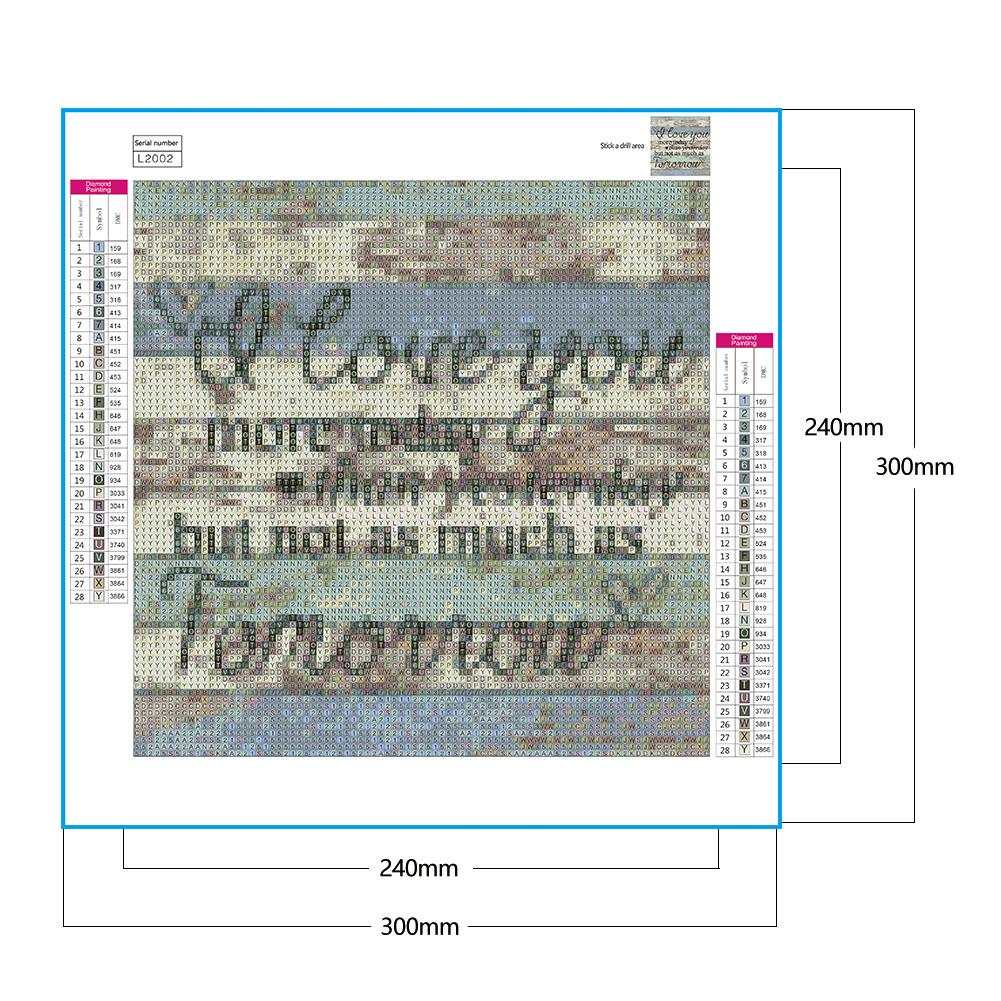 LOVE - Full Round Drill Diamond Painting 30*30 CM