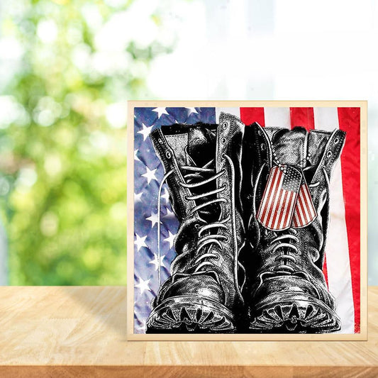 Shoes - Full Round Drill Diamond Painting 30X30CM