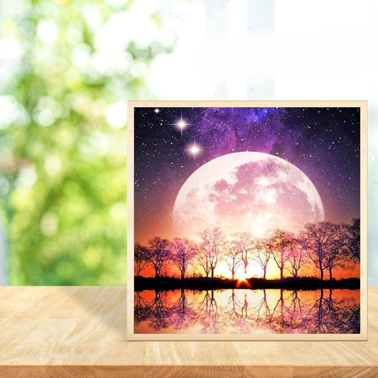 Moon - Full Round Drill Diamond Painting 30*30CM