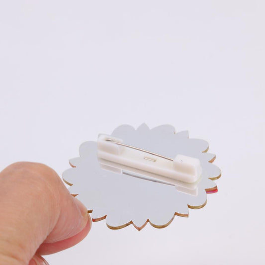 3pcs DIY Full Drill Diamond Brooches Flower Rhinestone Jacket Lapel Pins