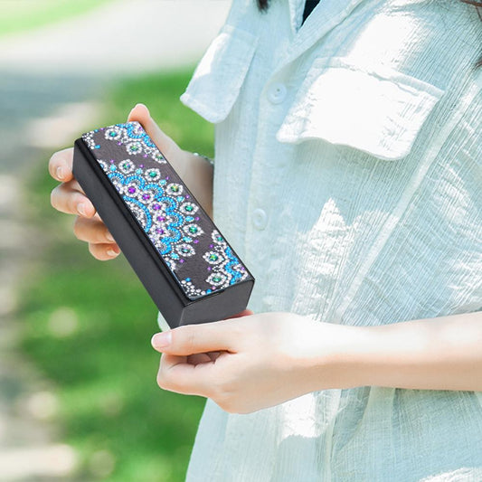 DIY Diamond Painting Eye Glasses Case Travel Leather Sunglasses Storage Box