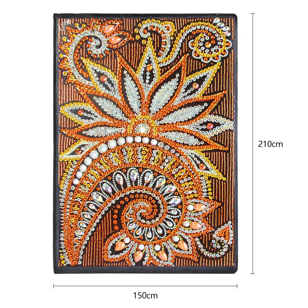 DIY Mandala Special Shaped Diamond Painting 50 Pages A5 Sketchbook Notepad