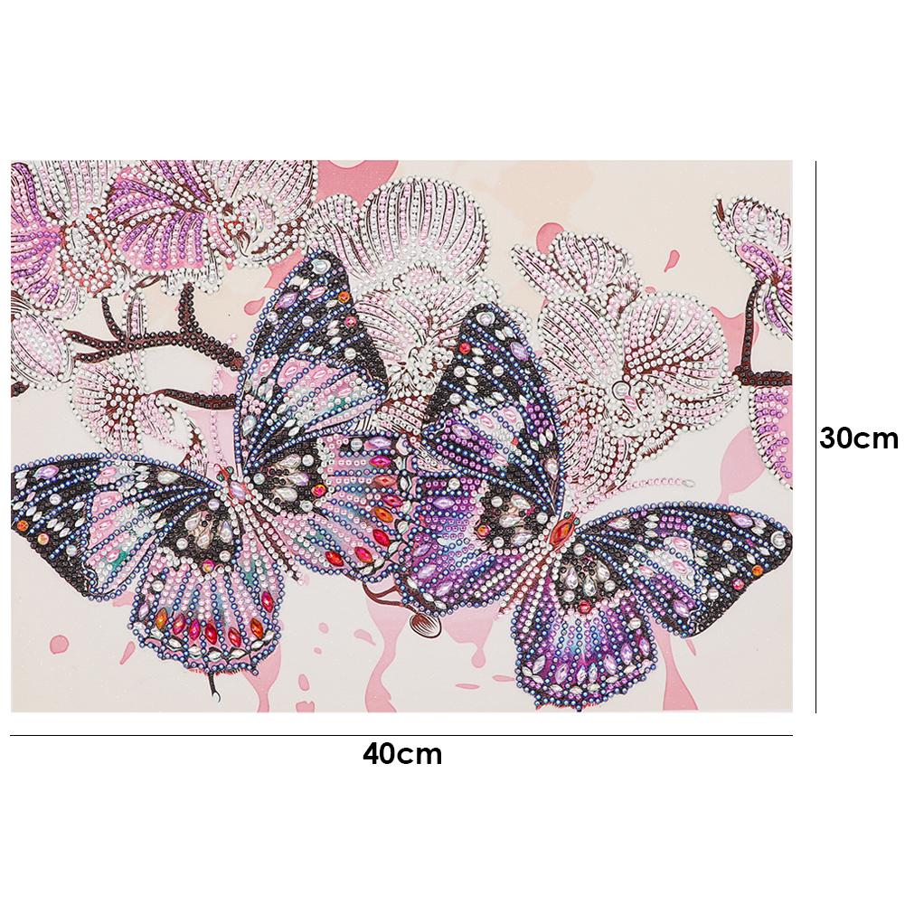 Butterfly - Special Shaped Drill Diamond Painting 40*30CM