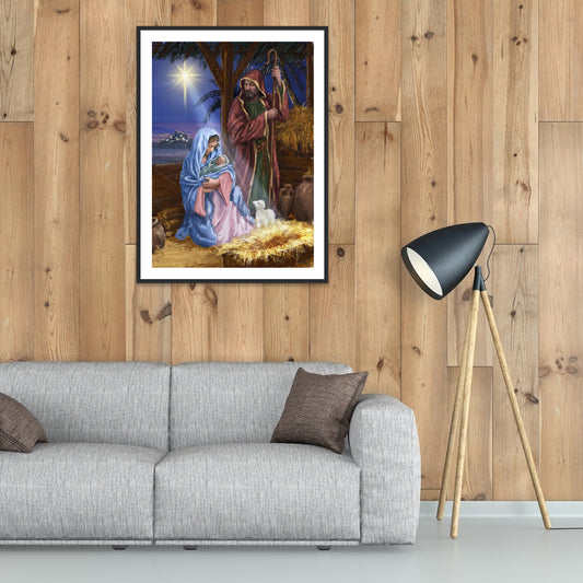 Birth Jesus - Full Round Drill Diamond Painting 30*40CM