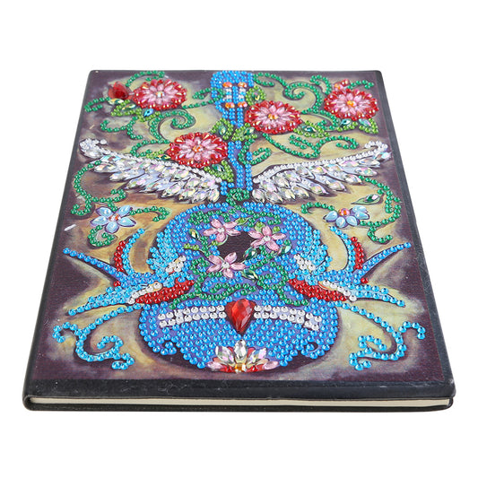 DIY Special Shaped Diamond Painting Violin 50 Pages A5 Drawing Notebook