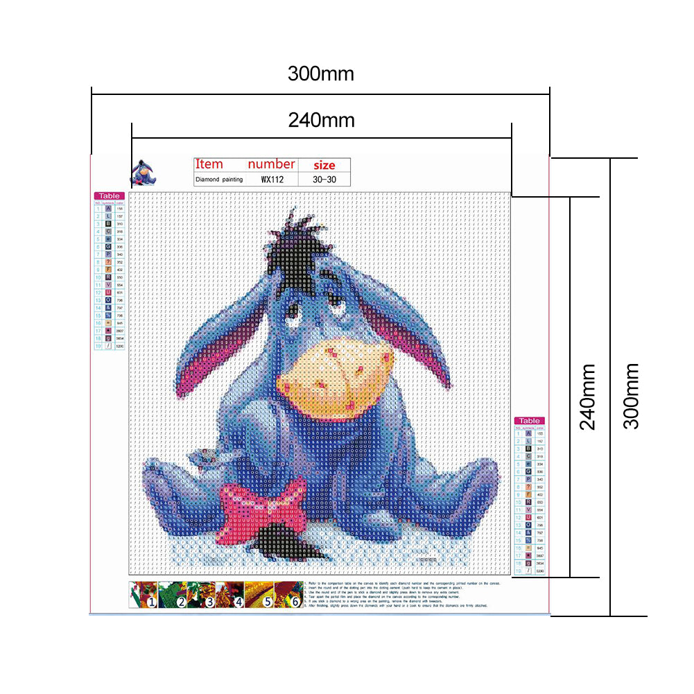 Donkey Ornaments - Full Round Drill Diamond Painting 30*30CM