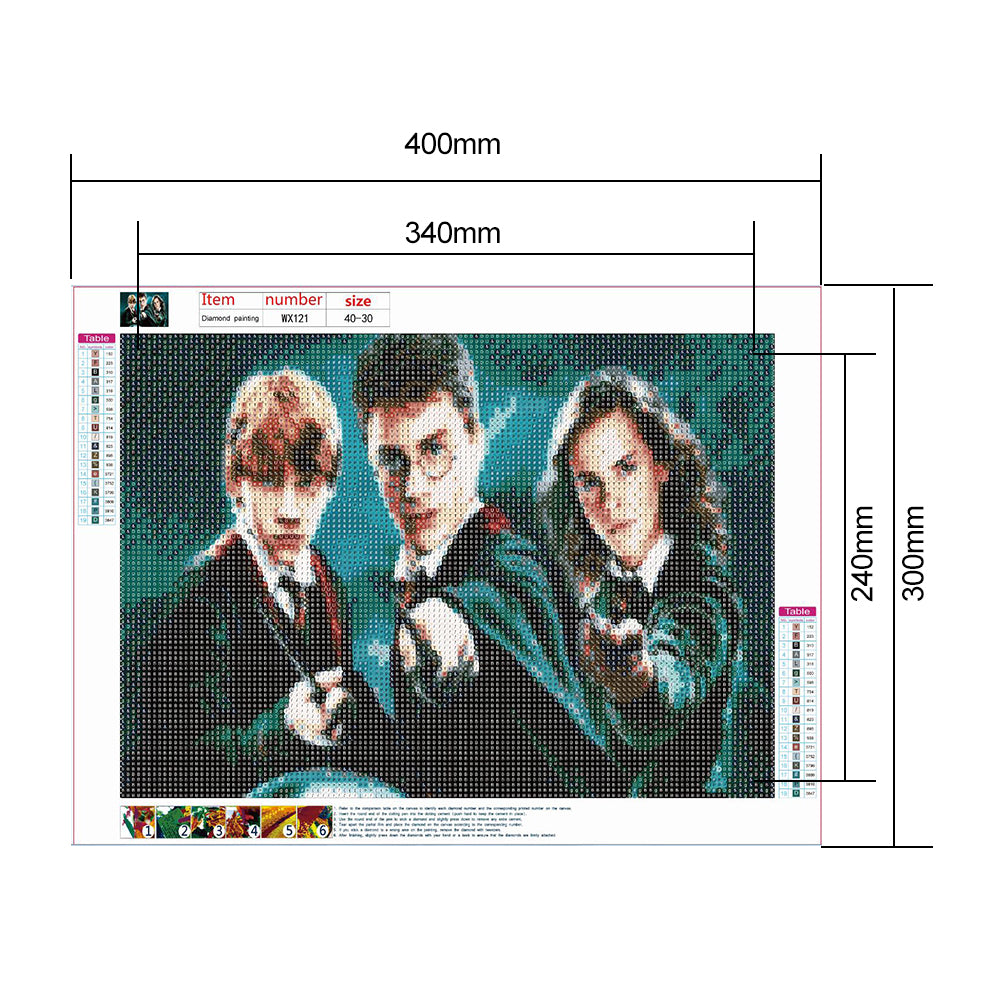 Harry Potter - Full Round Drill Diamond Painting 40*30CM