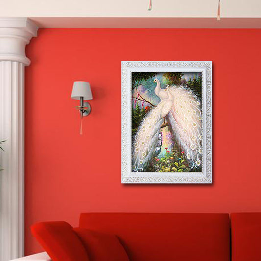 Peafowl - Full Round Drill Diamond Painting 30*40CM