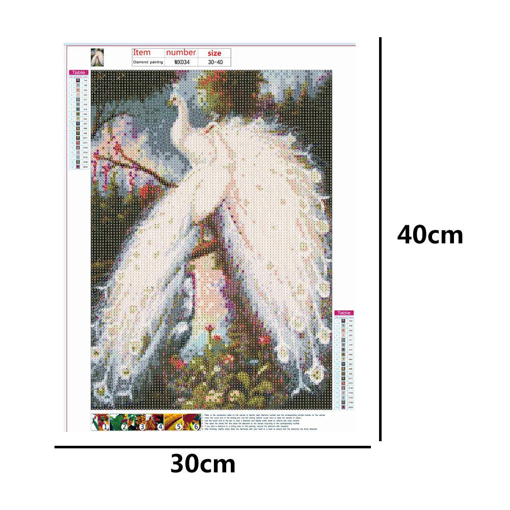 Peafowl - Full Round Drill Diamond Painting 30*40CM