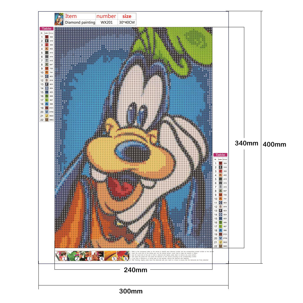 Mickey Mouse - Full Round Drill Diamond Painting 30*40CM