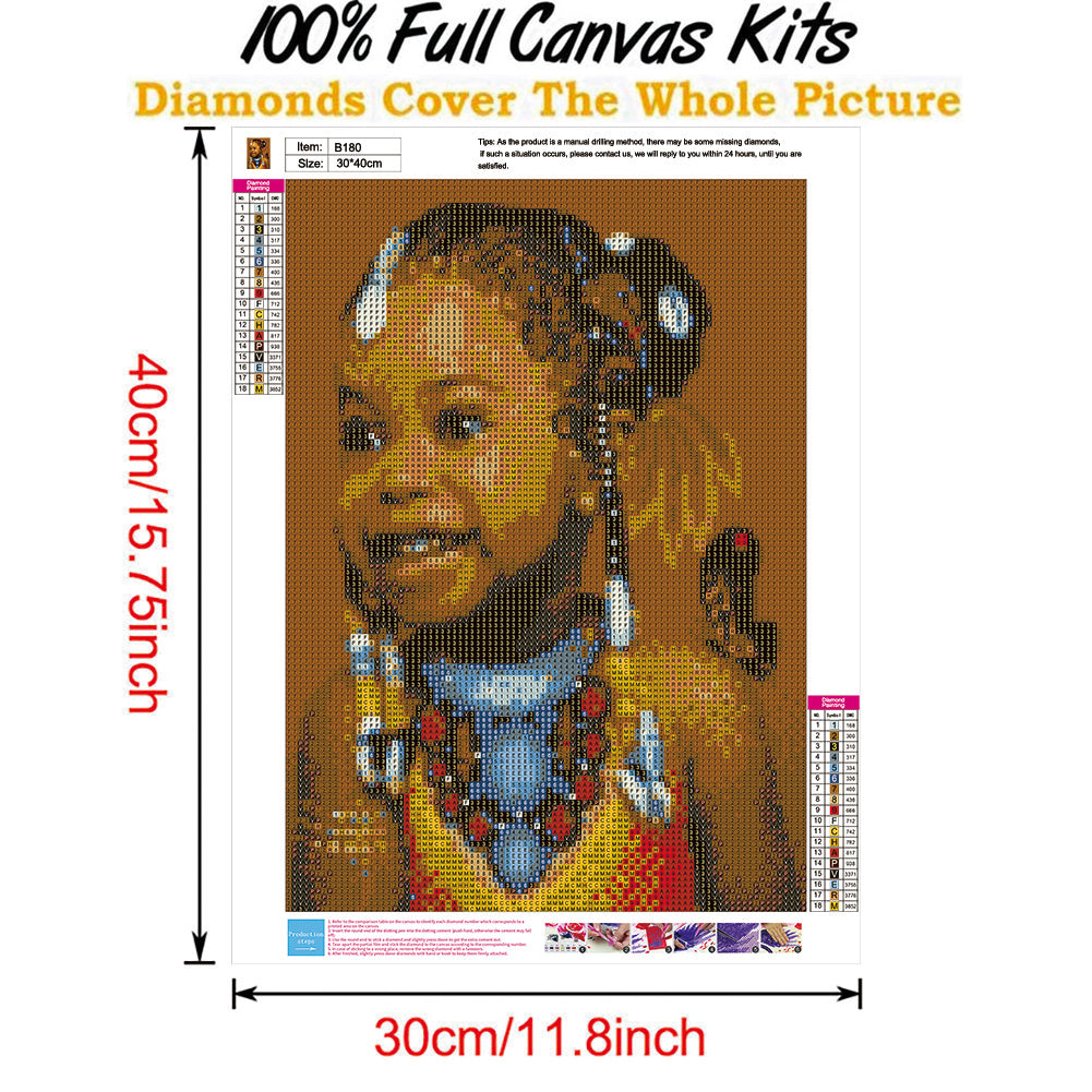 Character - Full Round Drill Diamond Painting 40*30CM