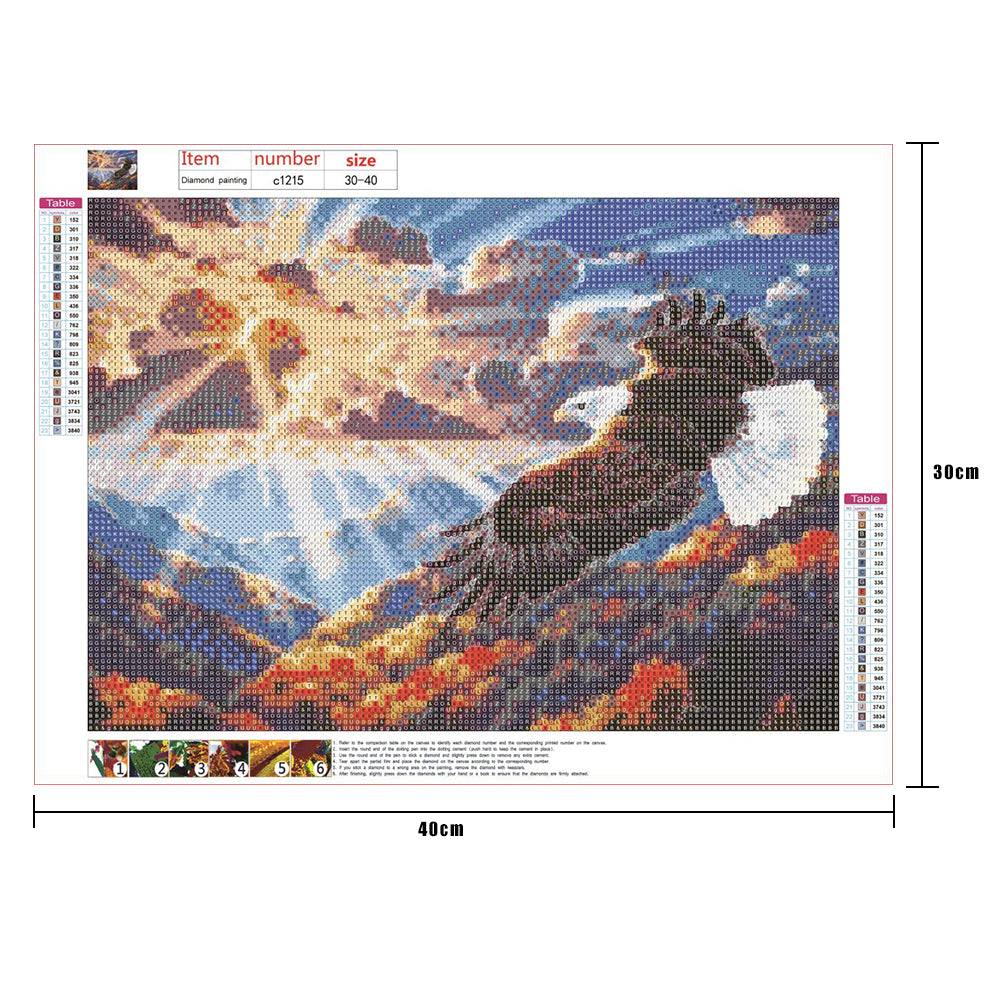 Eagle - Full Round Drill Diamond Painting 30*40CM