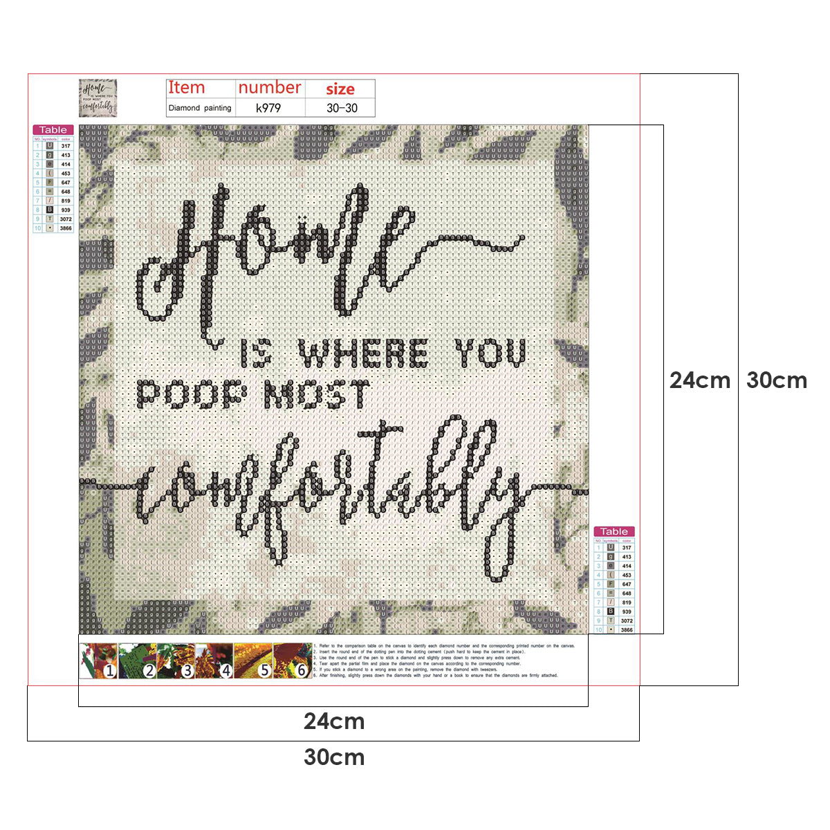 Home Decor - Full Round Drill Diamond Painting 30*30CM