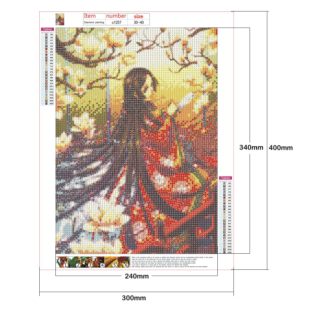 Women - Full Round Drill Diamond Painting 30*40CM