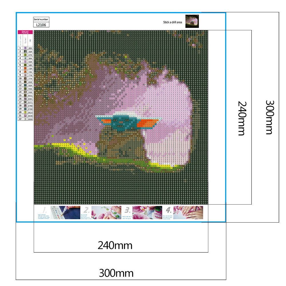 Cartoon Yoda - Full Round Drill Diamond Painting 30*30CM