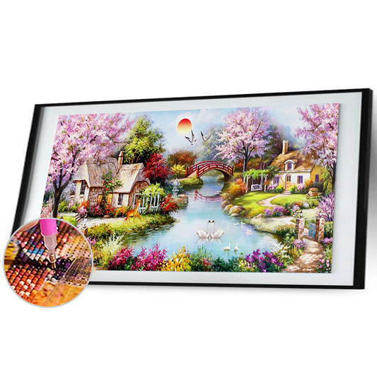 Bridge Crane - Full Round Drill Diamond Painting 100*50CM