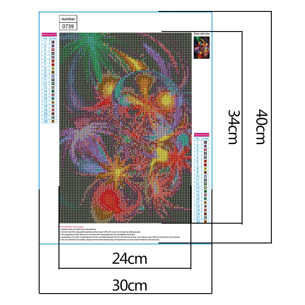 Handmade - Full Round Drill Diamond Painting 30*40CM