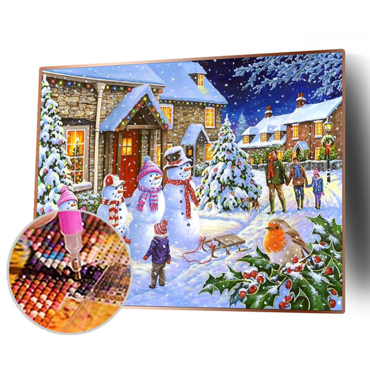 Christmas - Full Round Drill Diamond Painting 50*40CM